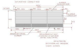 Sliding Gate Replacement Brigadoon Gate Drawing