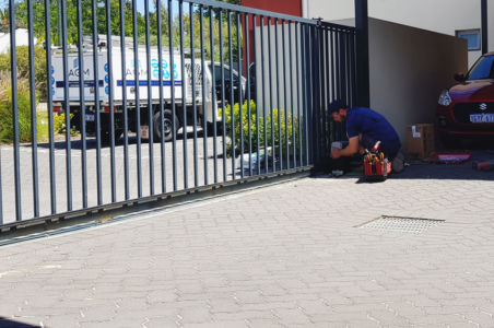 Automatic Electric Sliding Gate Track Repair Case Study